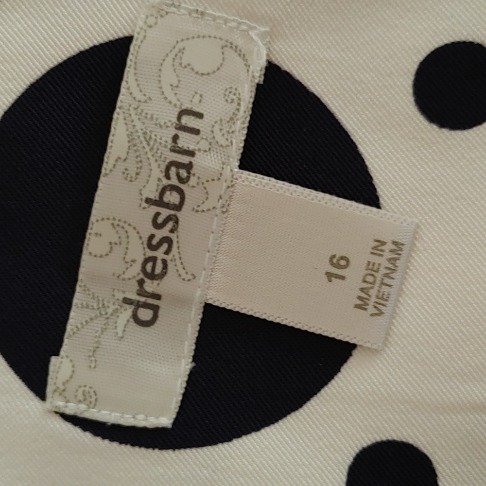 Dressbarn Pleated Neckline Sheath Size 16 (3) - Picture 7 of 9